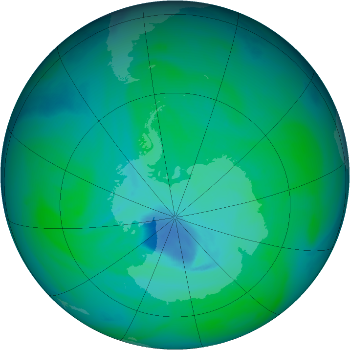 Ozone Map 2005-12-18